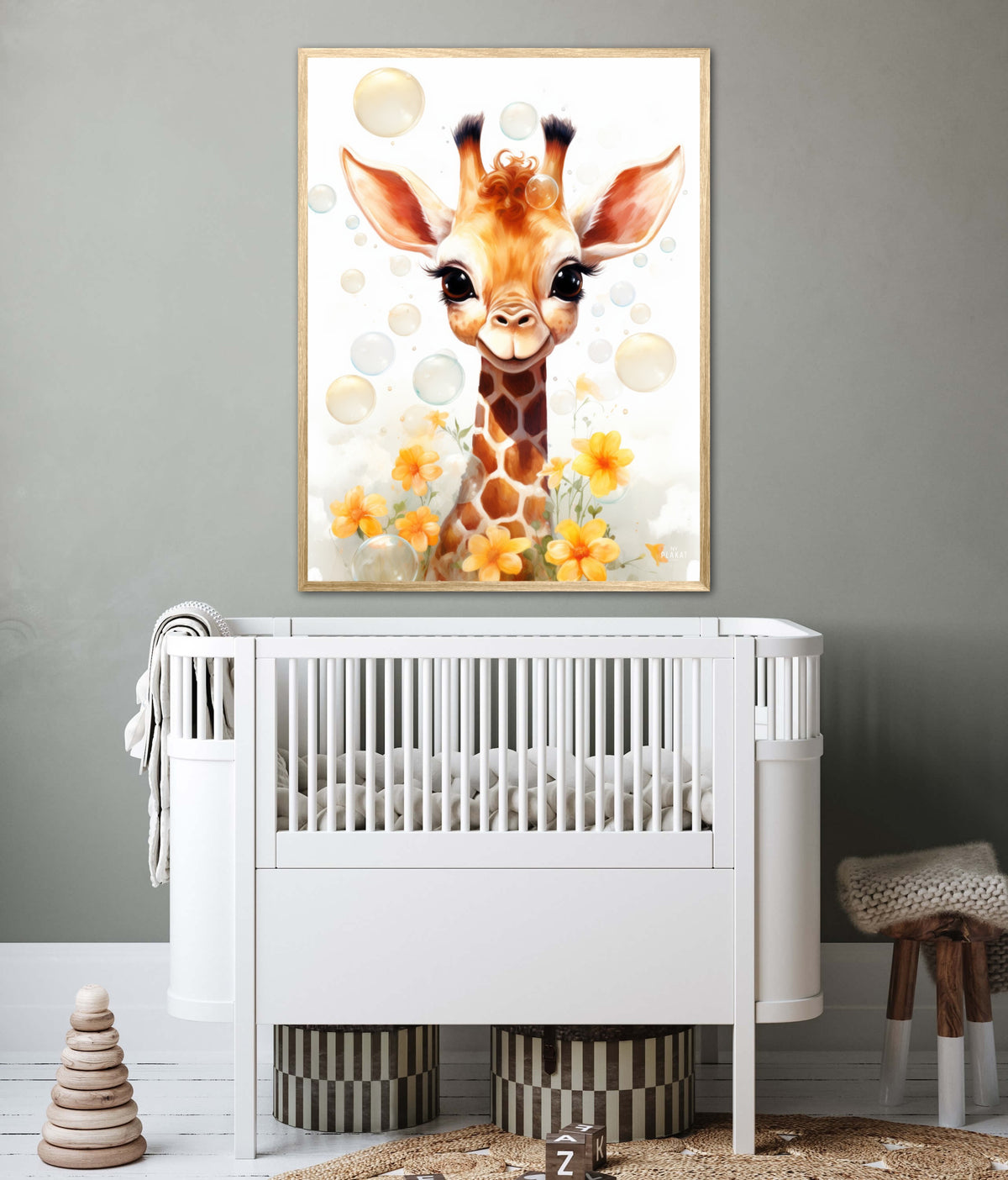 Giraffens Bobleleg - Giraf Plakat 14
