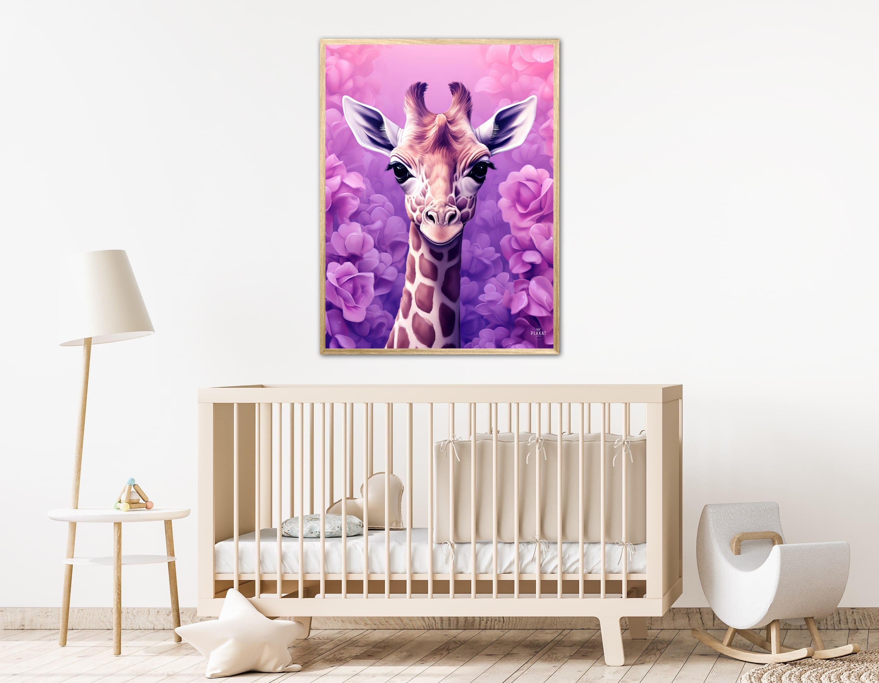 Giraffens Lilla Rosedrøm - Giraf Plakat 25