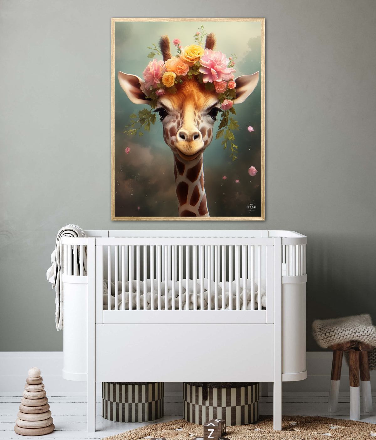 Giraffens Eventyr i Blomsterland - Giraf Plakat 8