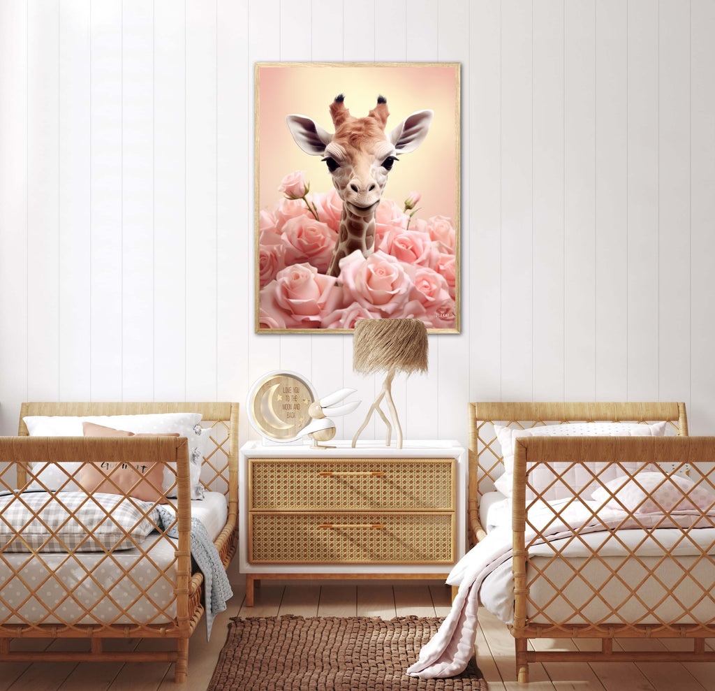 Giraffens Pinkfulde Eventyr - Giraf Plakat 32