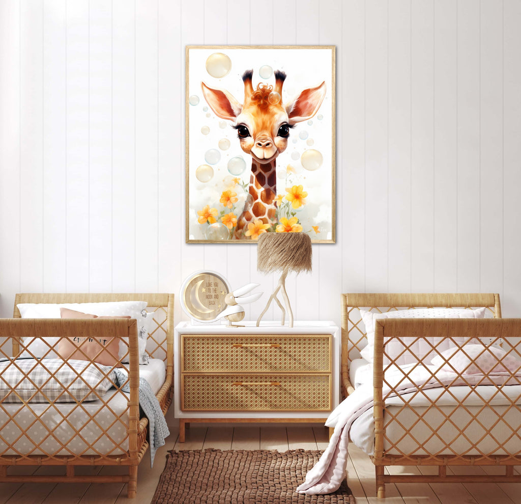 Giraffens Bobleleg - Giraf Plakat 14