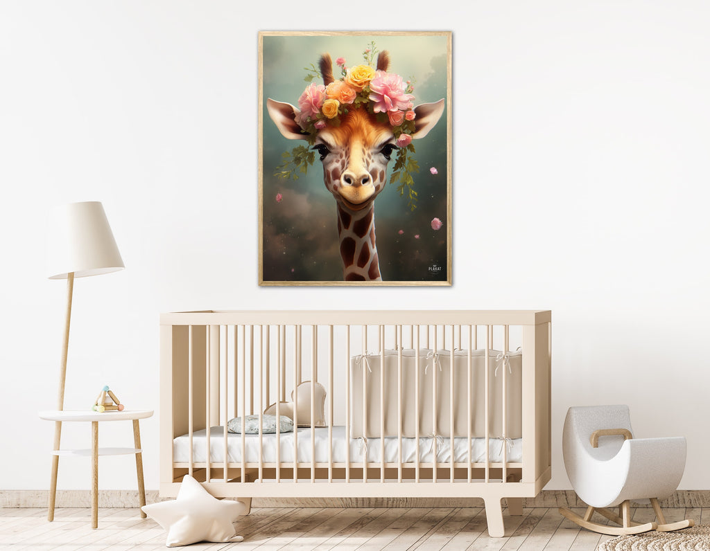Giraffens Eventyr i Blomsterland - Giraf Plakat 8