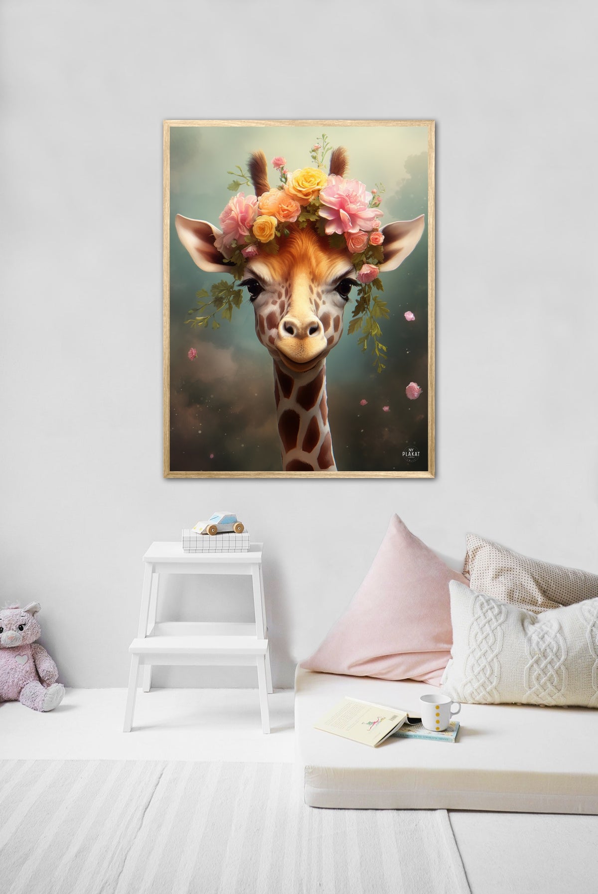 Giraffens Eventyr i Blomsterland - Giraf Plakat 8