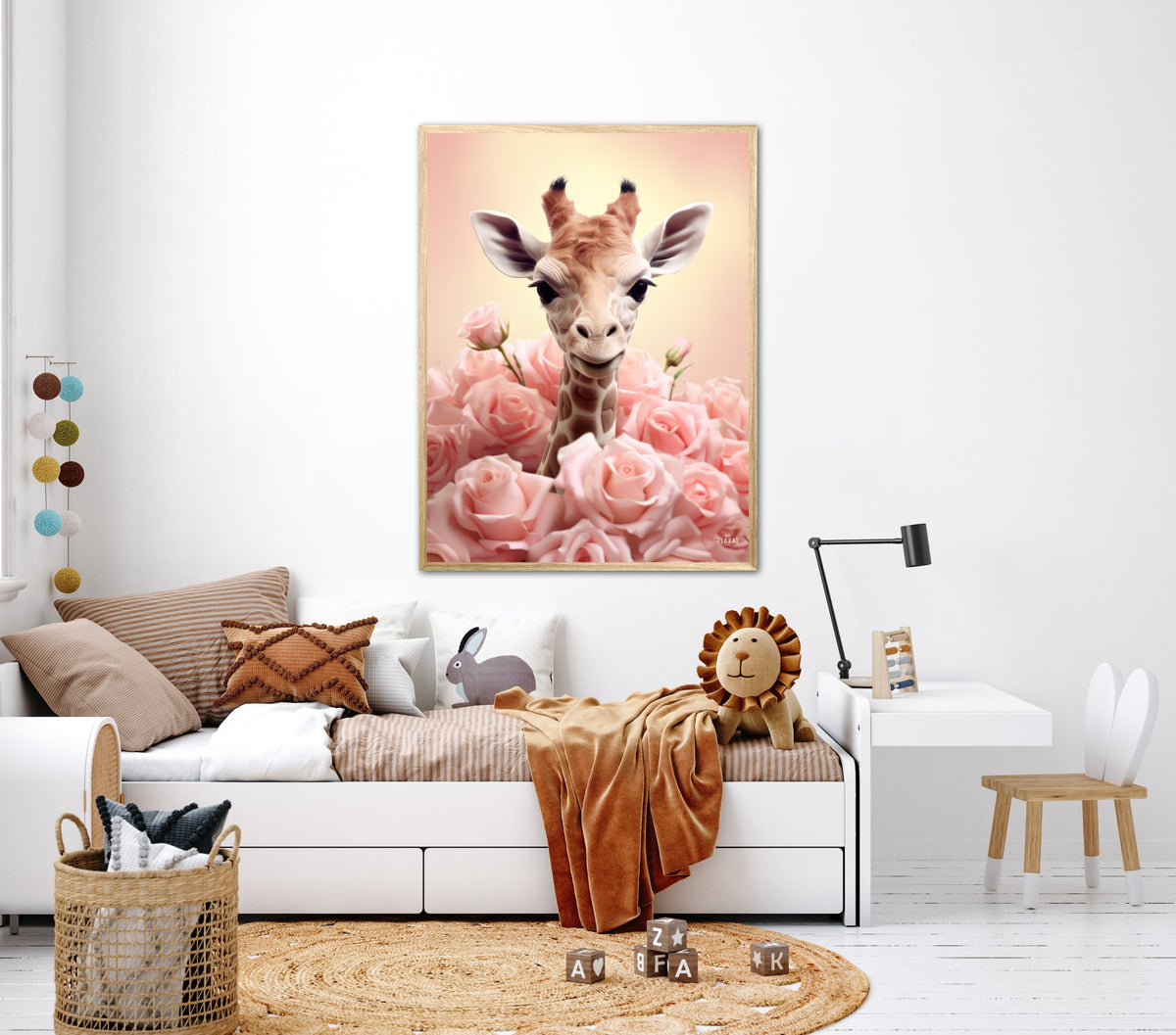Giraffens Pinkfulde Eventyr - Giraf Plakat 32