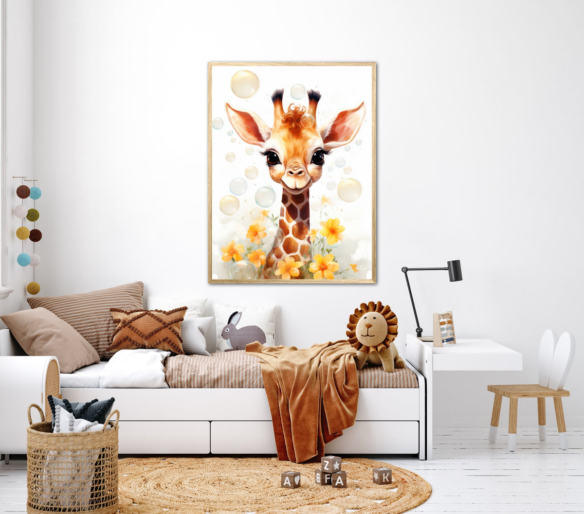 Giraffens Bobleleg - Giraf Plakat 14