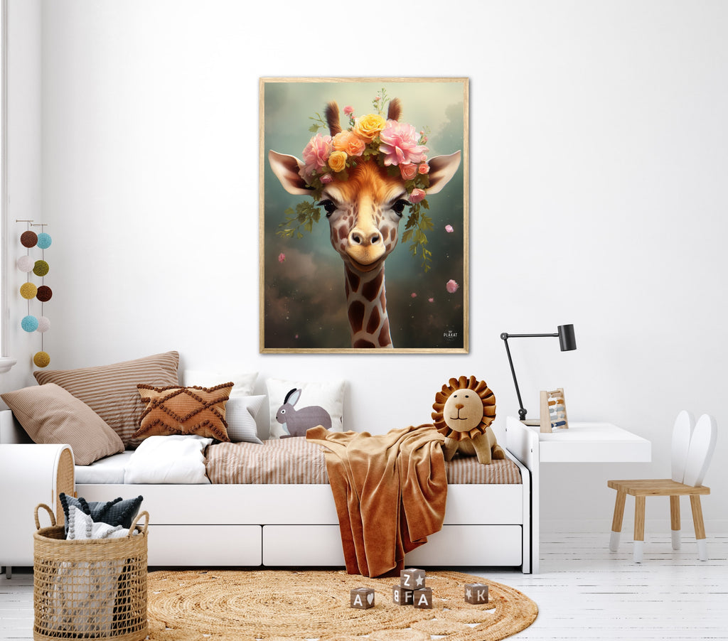 Giraffens Eventyr i Blomsterland - Giraf Plakat 8