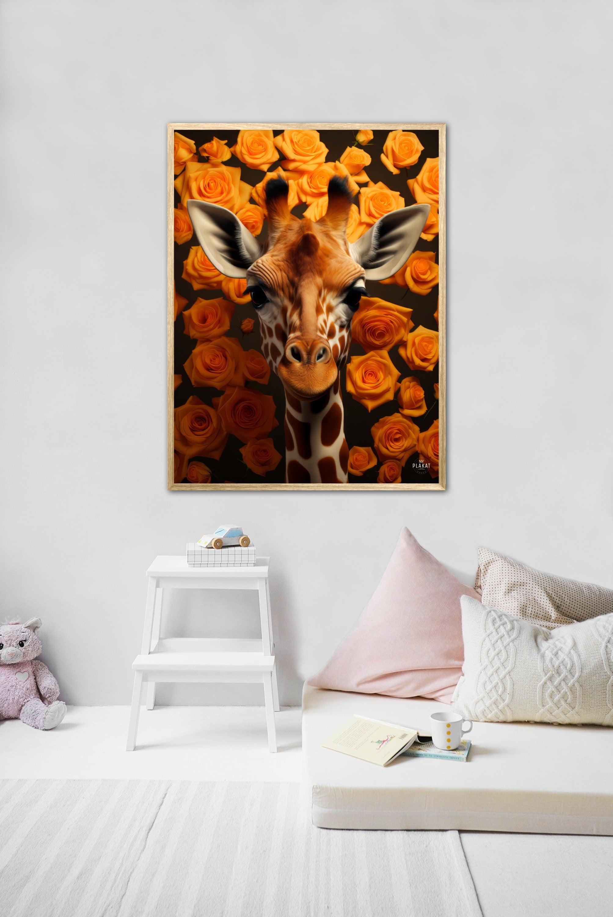 Orange Rosernes Giraf - Giraf Plakat 19