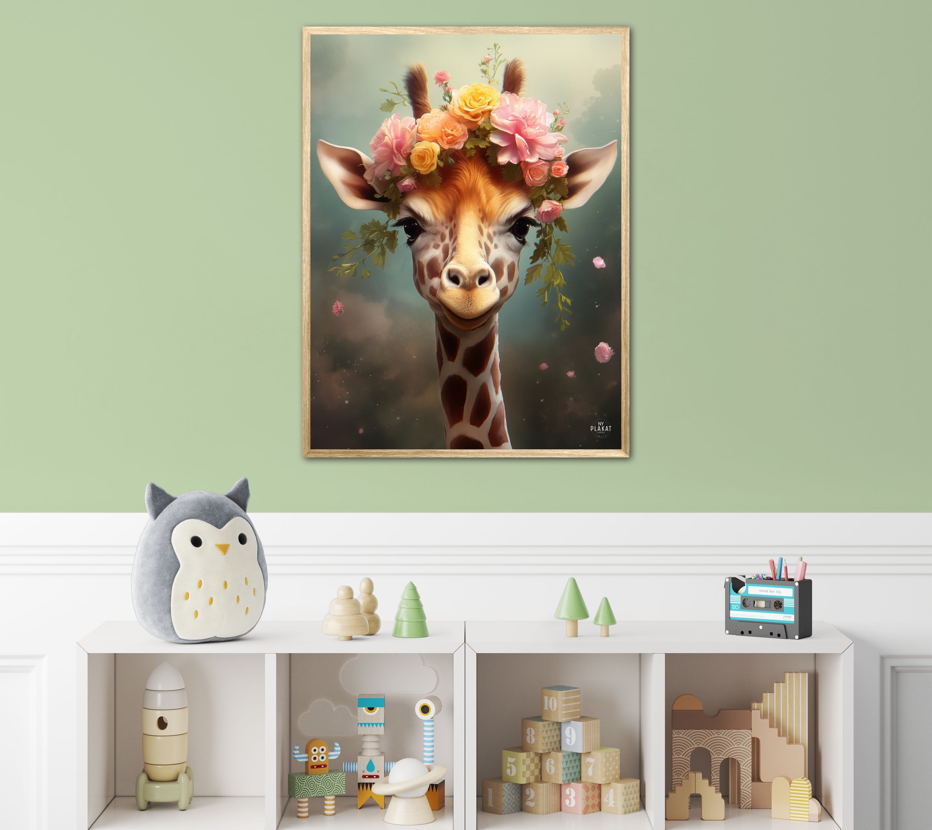 Giraffens Eventyr i Blomsterland - Giraf Plakat 8