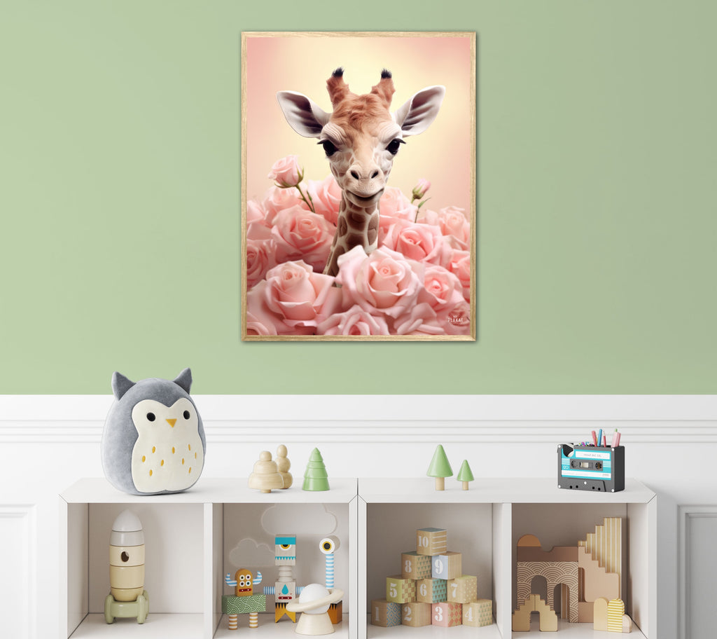 Giraffens Pinkfulde Eventyr - Giraf Plakat 32
