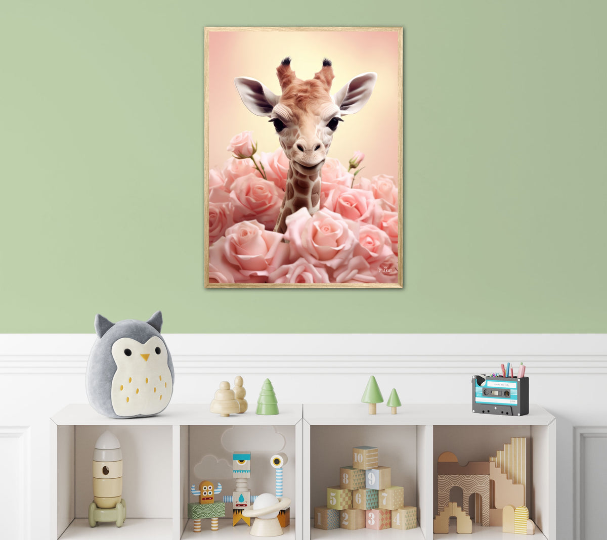 Giraffens Pinkfulde Eventyr - Giraf Plakat 32