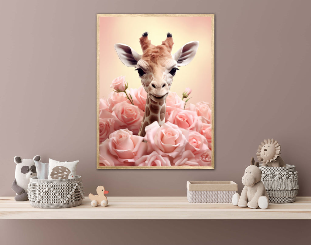Giraffens Pinkfulde Eventyr - Giraf Plakat 32