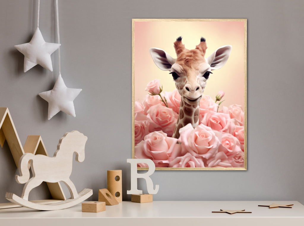 Giraffens Pinkfulde Eventyr - Giraf Plakat 32