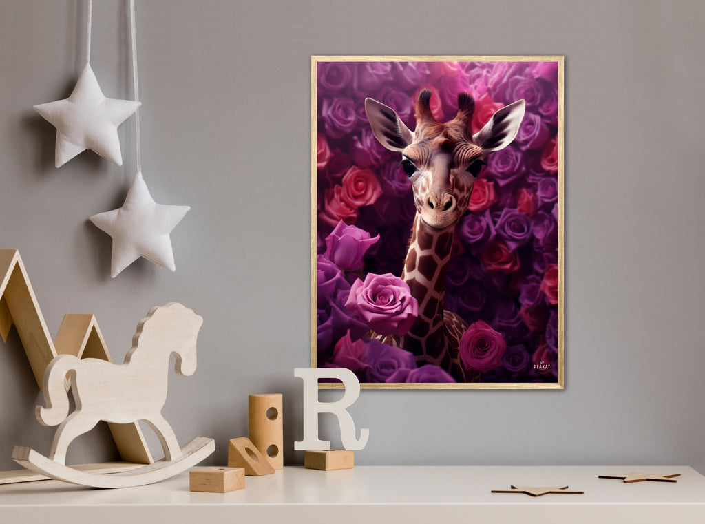 Giraffens Lilla Rosesymfoni - Giraf Plakat 24