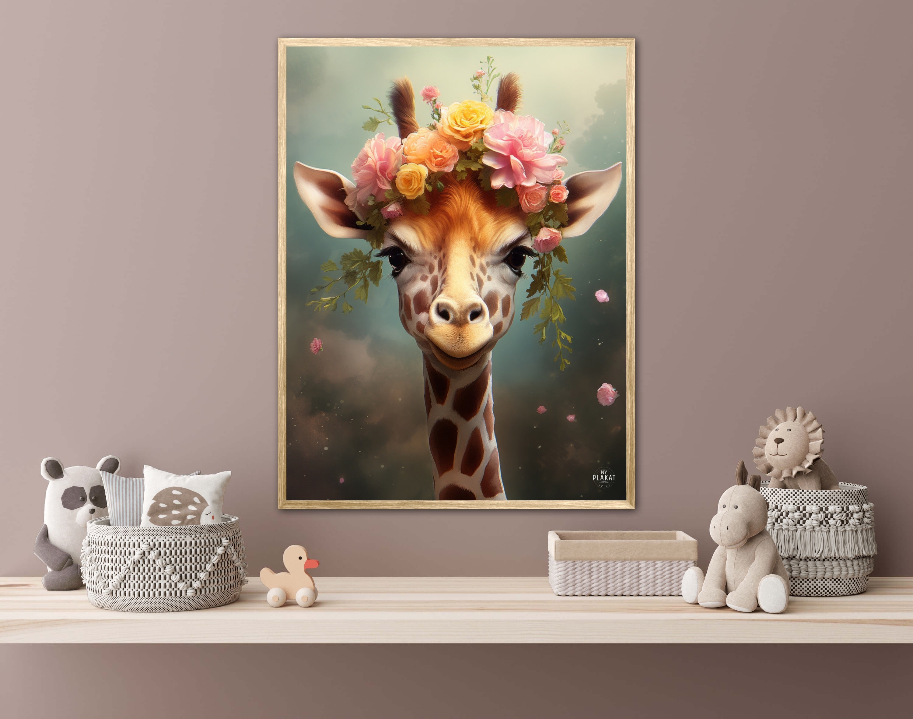 Giraffens Eventyr i Blomsterland - Giraf Plakat 8