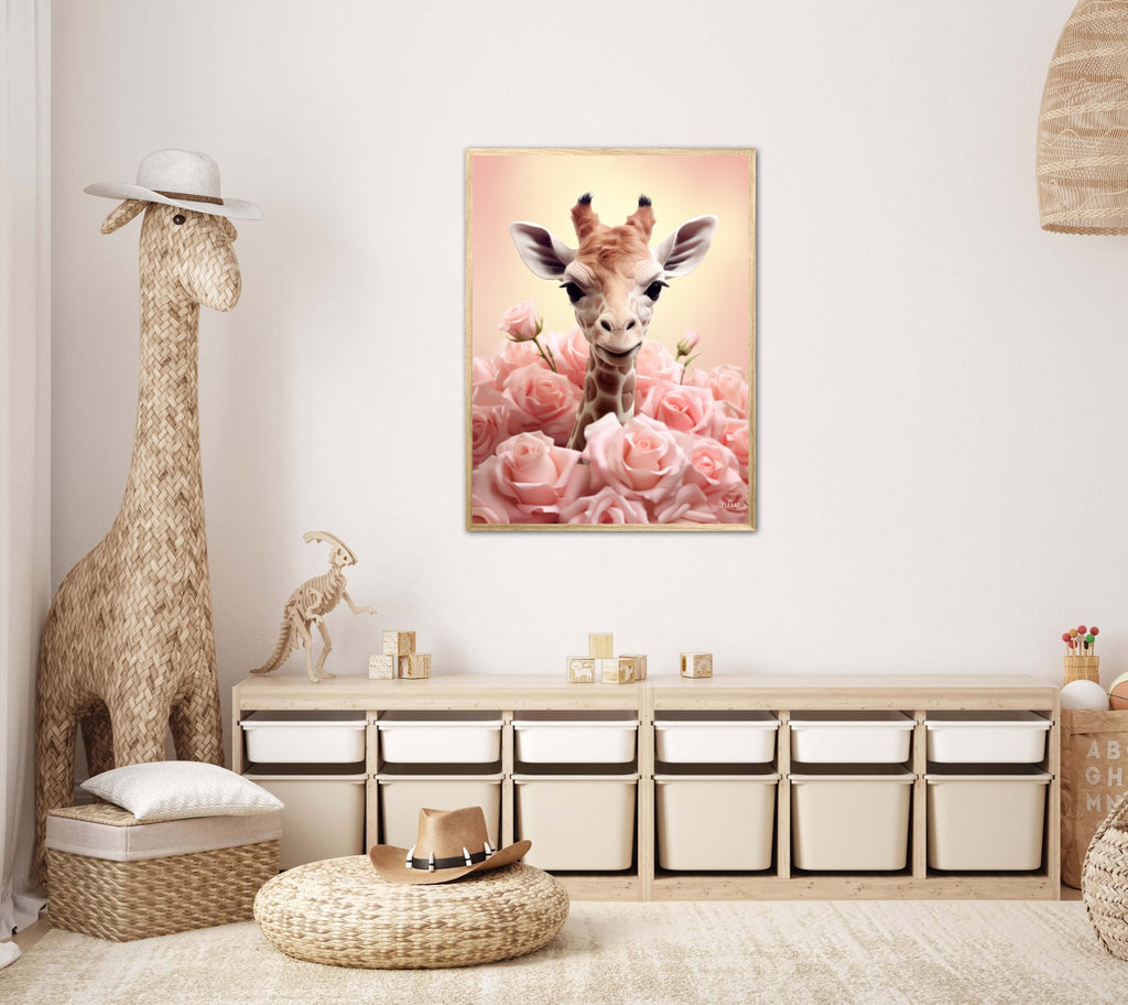 Giraffens Pinkfulde Eventyr - Giraf Plakat 32