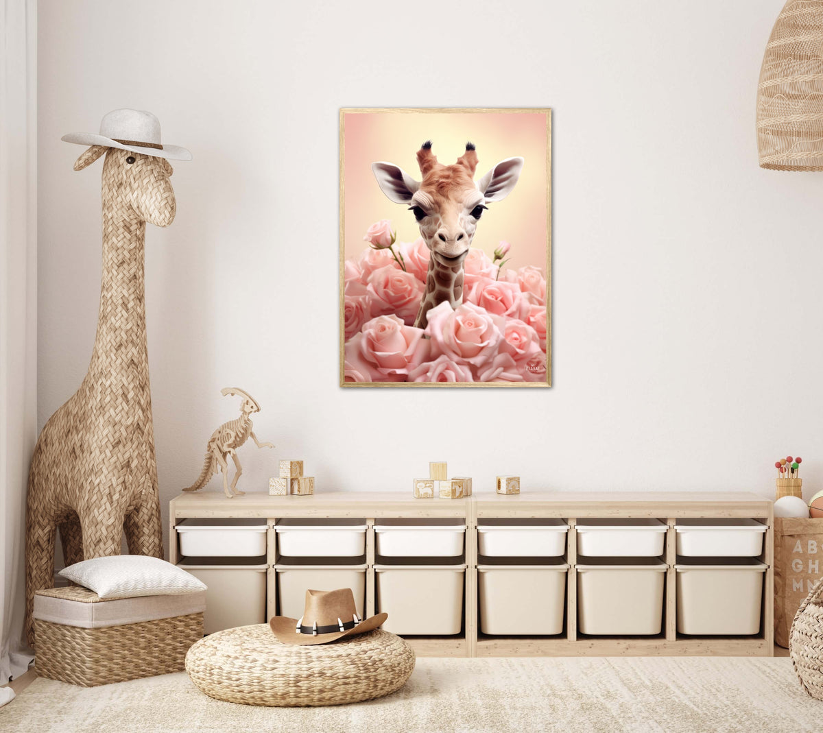Giraffens Pinkfulde Eventyr - Giraf Plakat 32