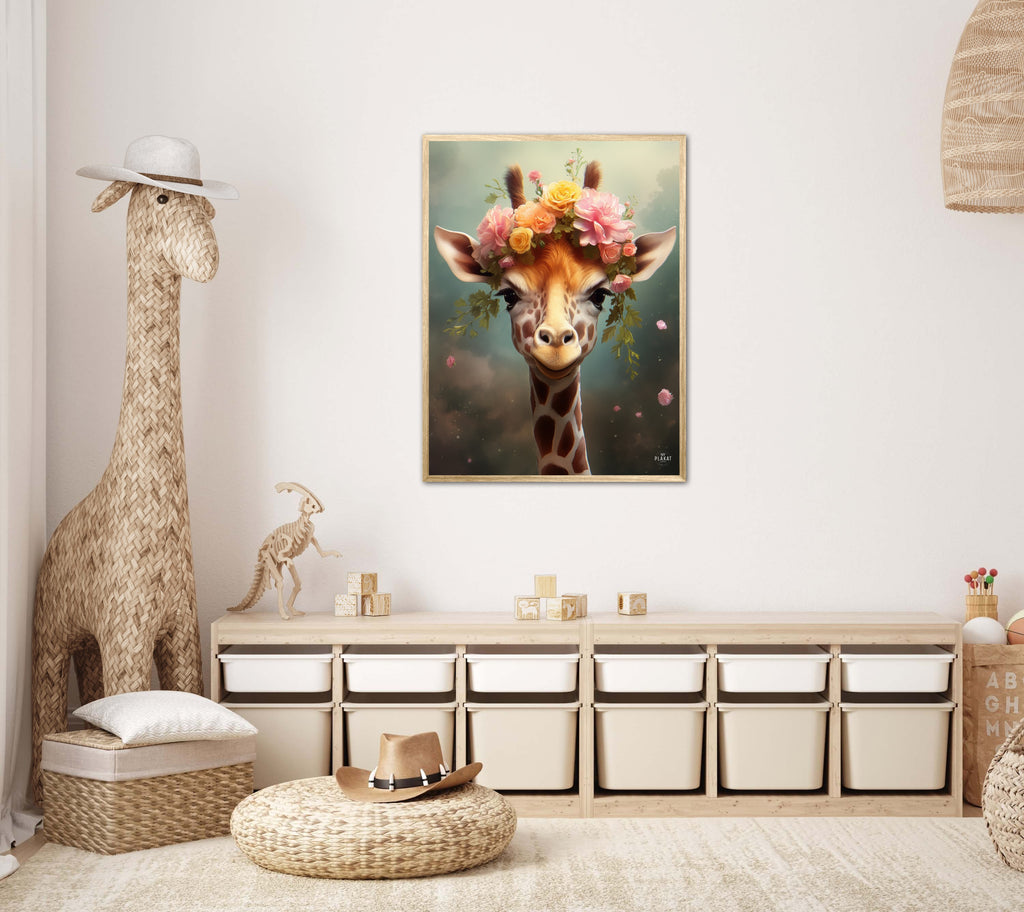 Giraffens Eventyr i Blomsterland - Giraf Plakat 8