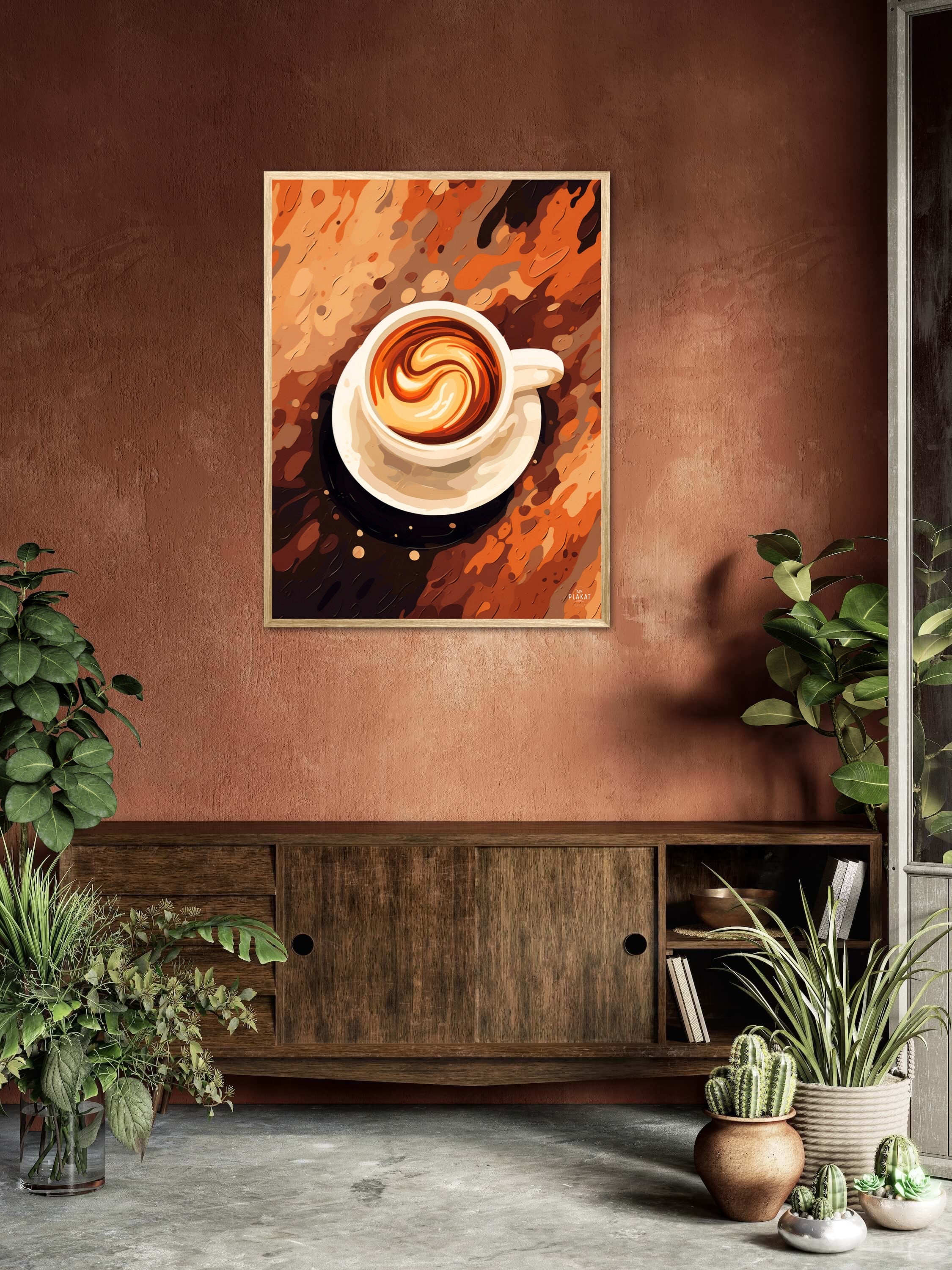 Kaffe Abstrakt - Plakat Nr. 1