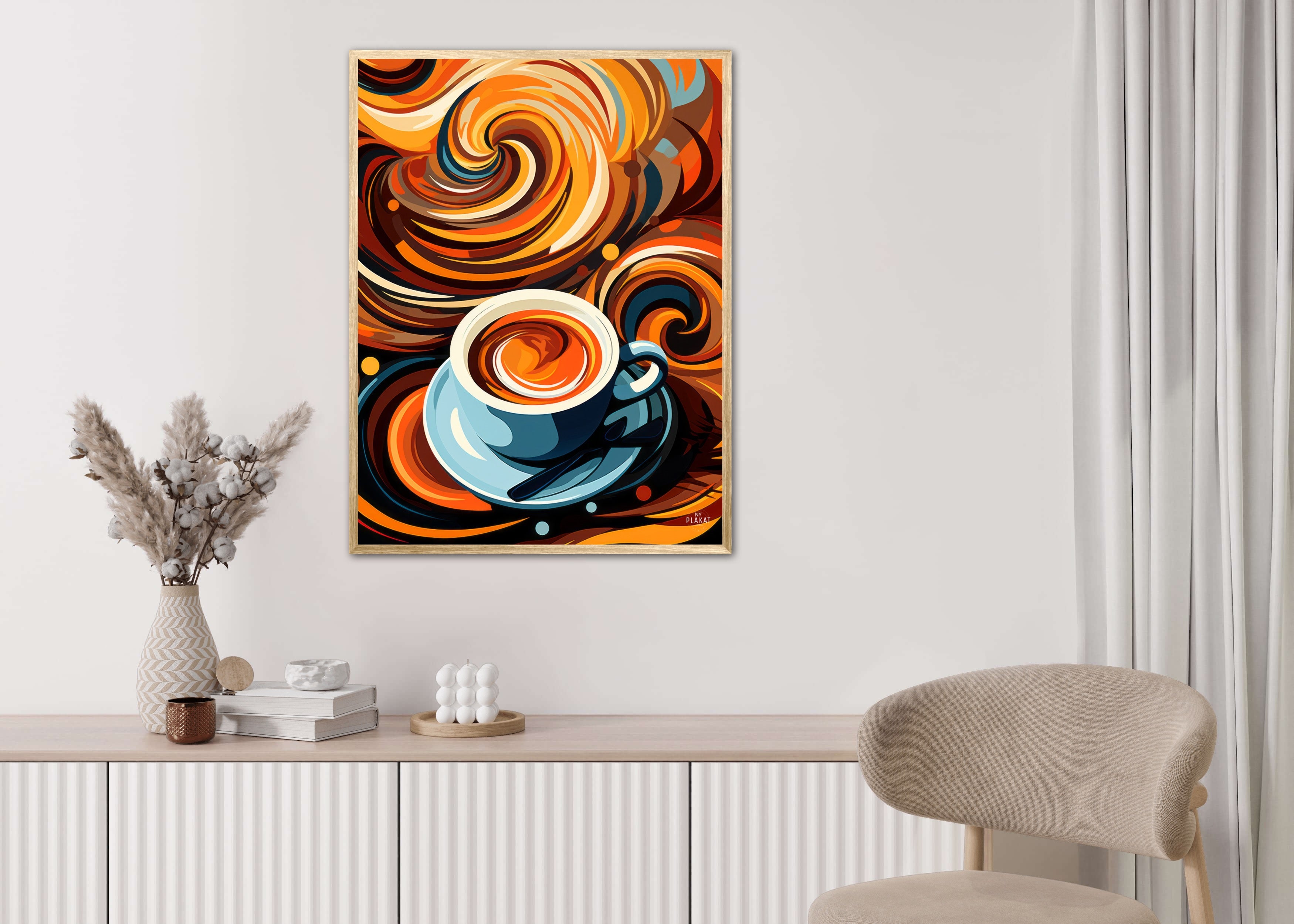 Kaffe Abstrakt - Plakat Nr. 3