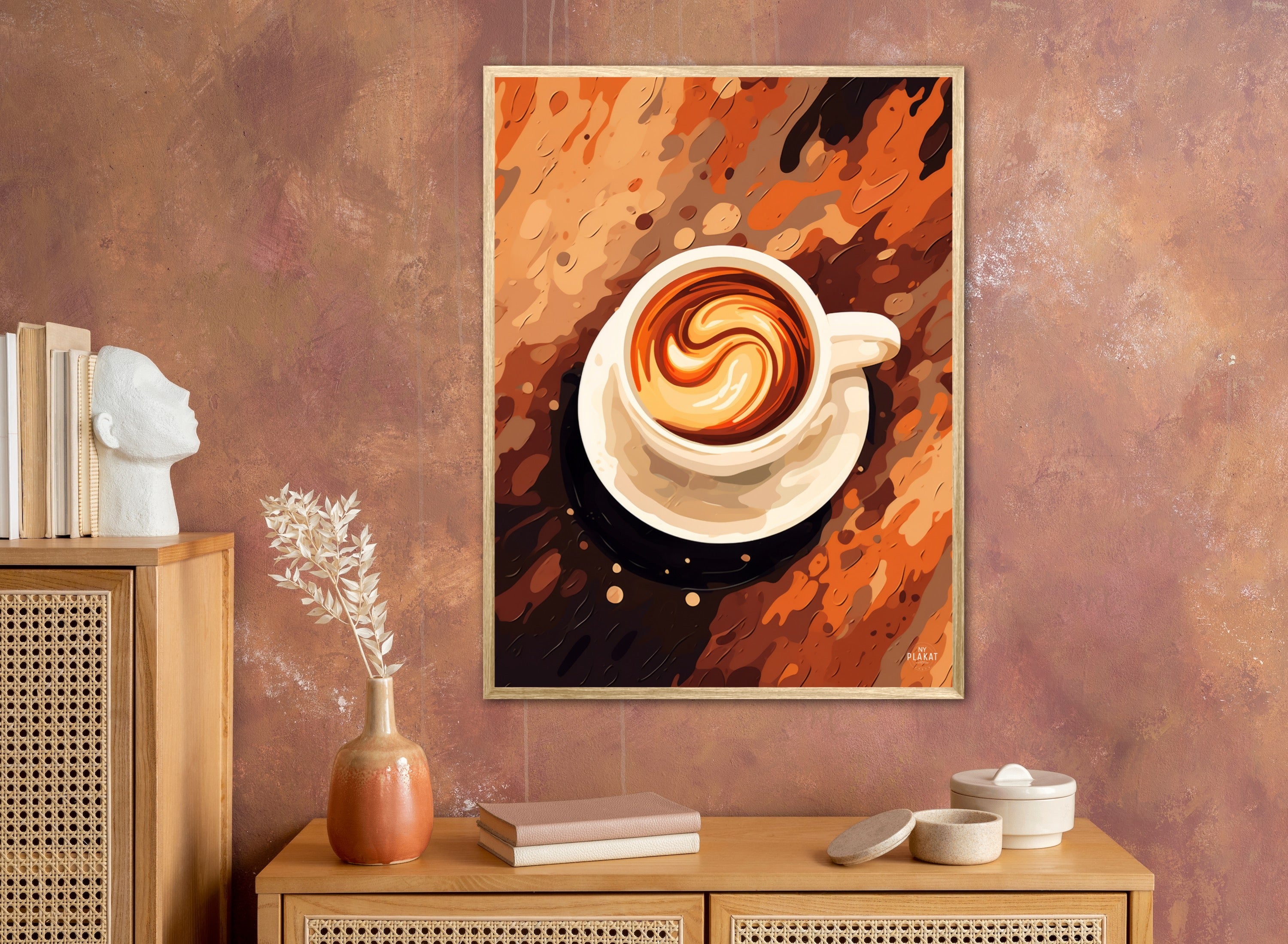 Kaffe Abstrakt - Plakat Nr. 1