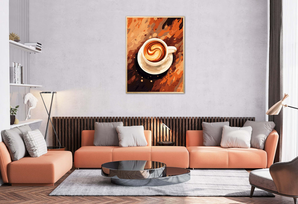 Kaffe Abstrakt - Plakat Nr. 1
