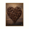 Hjerte af Kaffebønner - Plakat Nr. 2