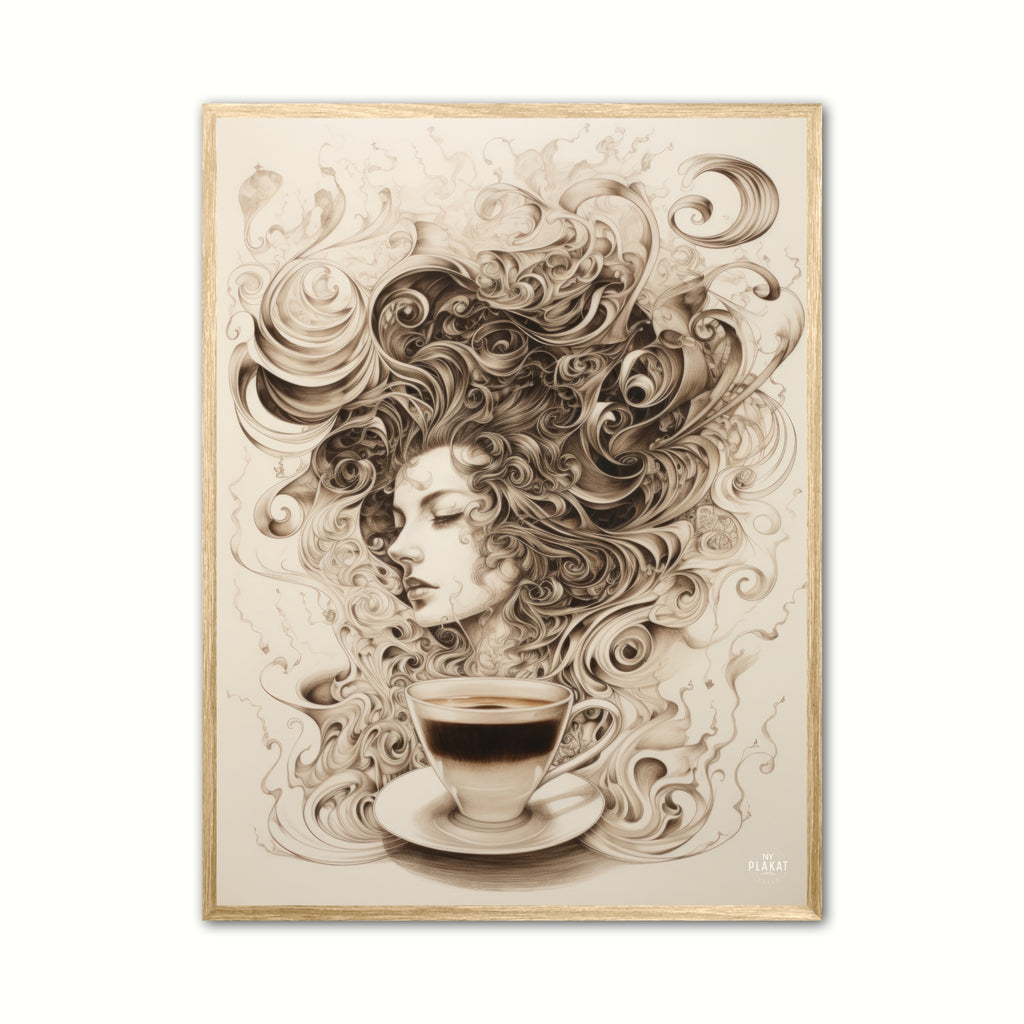 Selvforkælelse med kaffe plakat Nr. 1