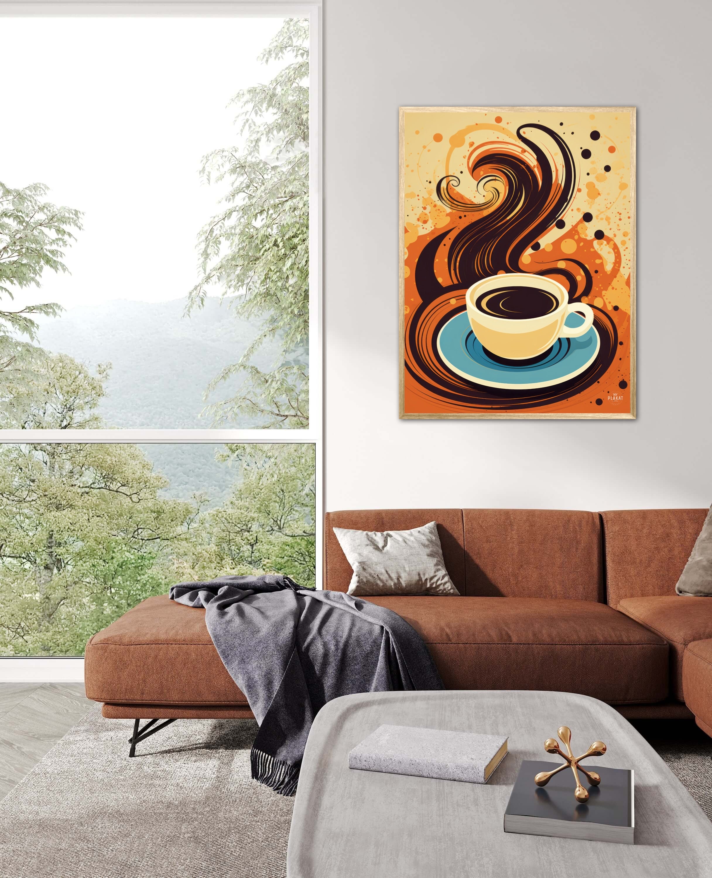 Kaffe Abstrakt - Plakat Nr. 8