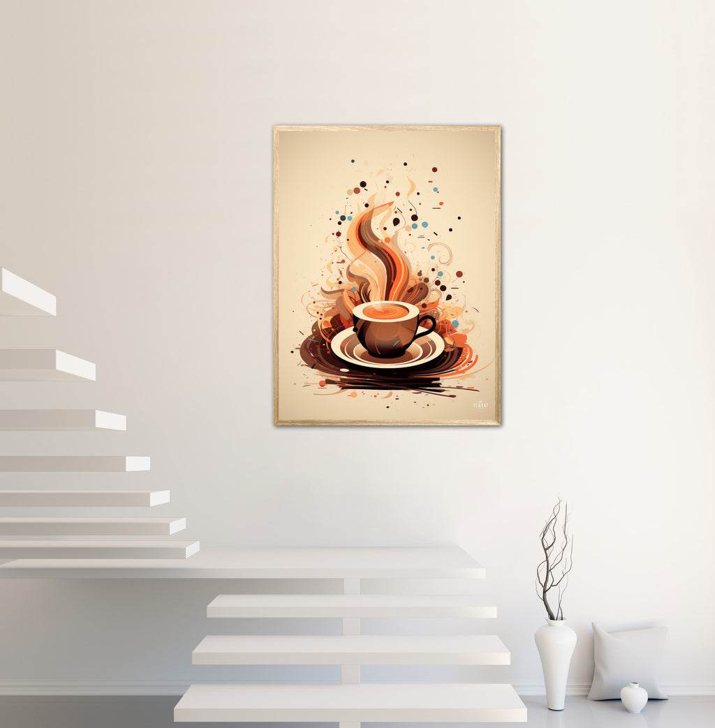 Kaffe Abstrakt - Plakat Nr. 10
