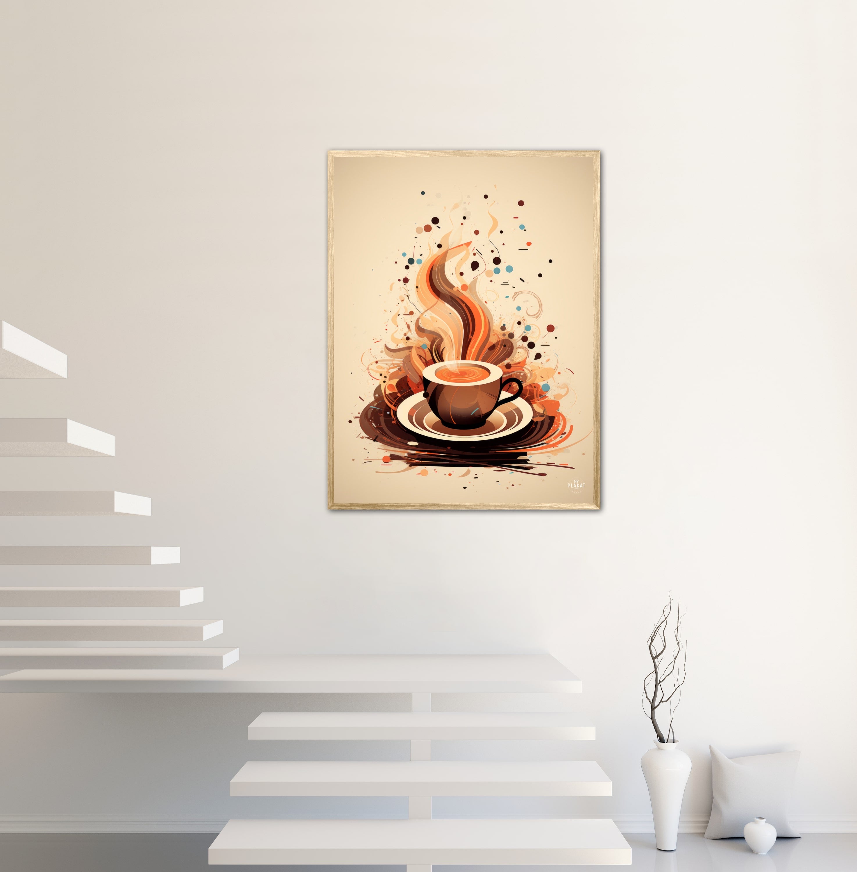 Kaffe Abstrakt - Plakat Nr. 10