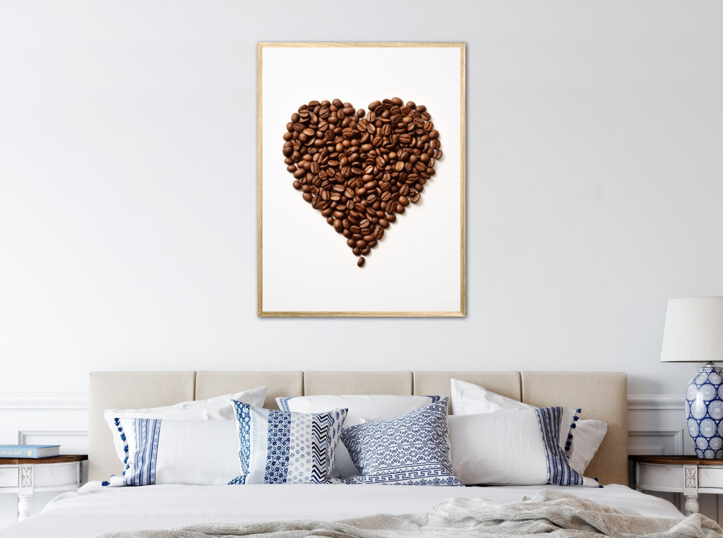 Hjerte af Kaffebønner - Plakat Nr. 3