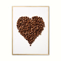 Hjerte af Kaffebønner - Plakat Nr. 3
