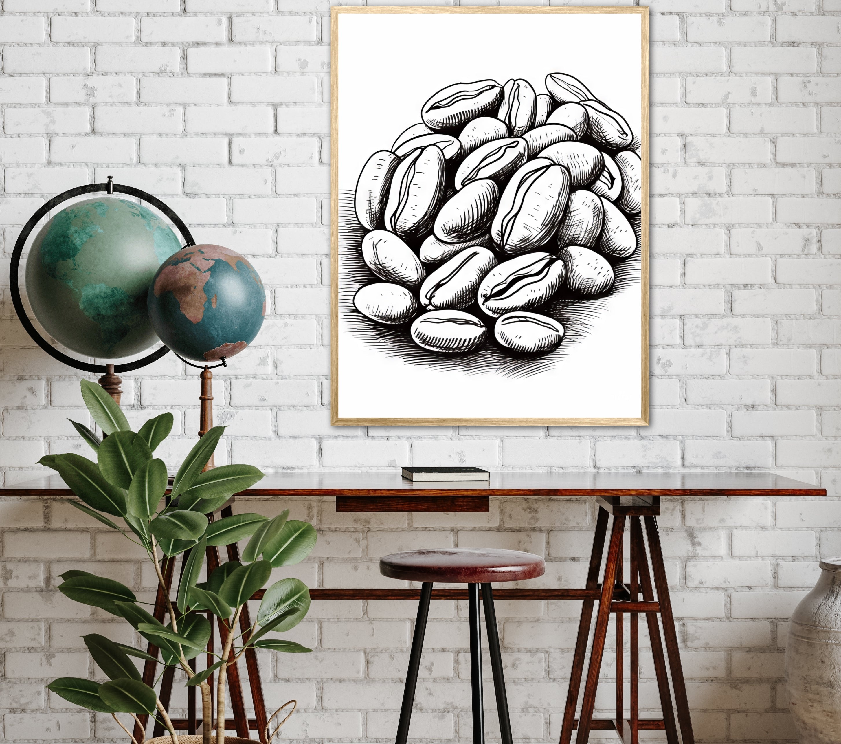 Kaffebønner - Plakat Nr. 5