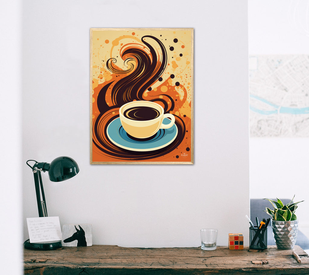 Kaffe Abstrakt - Plakat Nr. 8