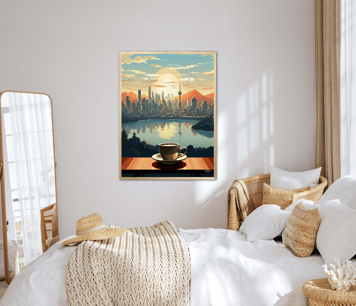 Cityscape Coffee Dream plakat