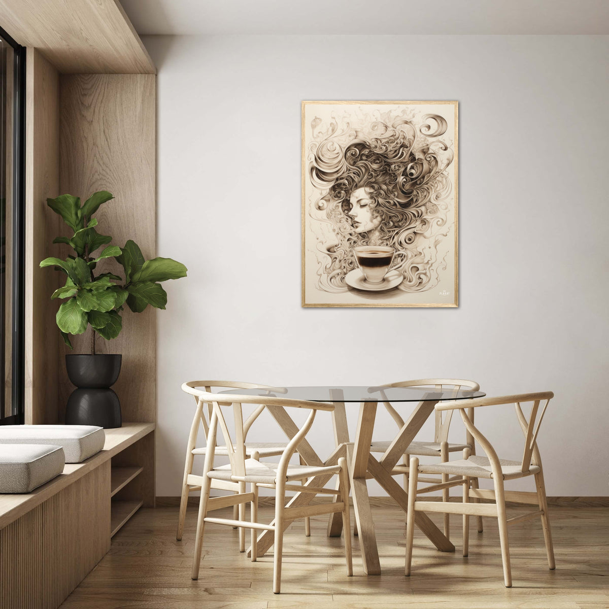 Selvforkælelse med kaffe plakat Nr. 1