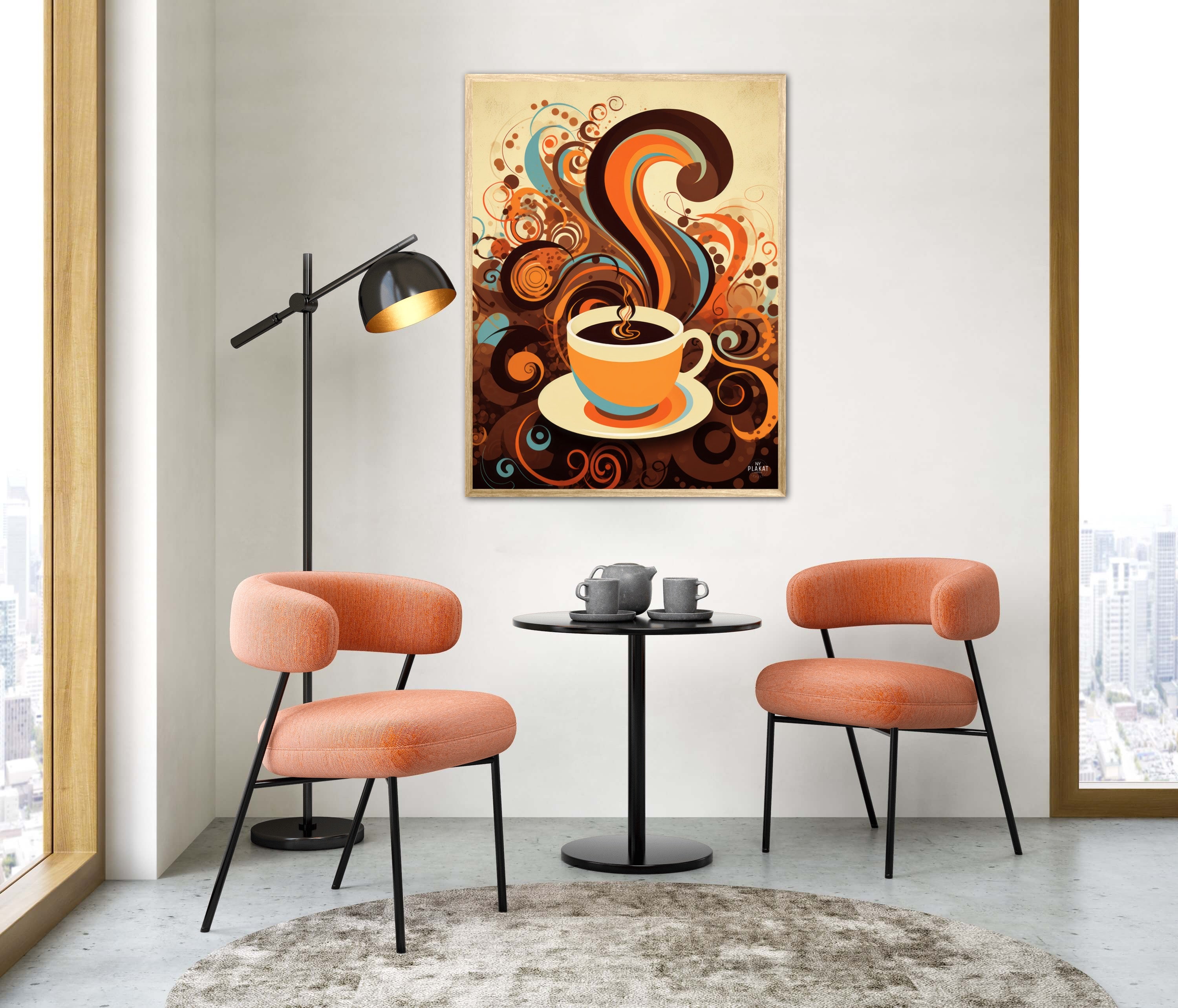 Kaffe Abstrakt - Plakat Nr. 7