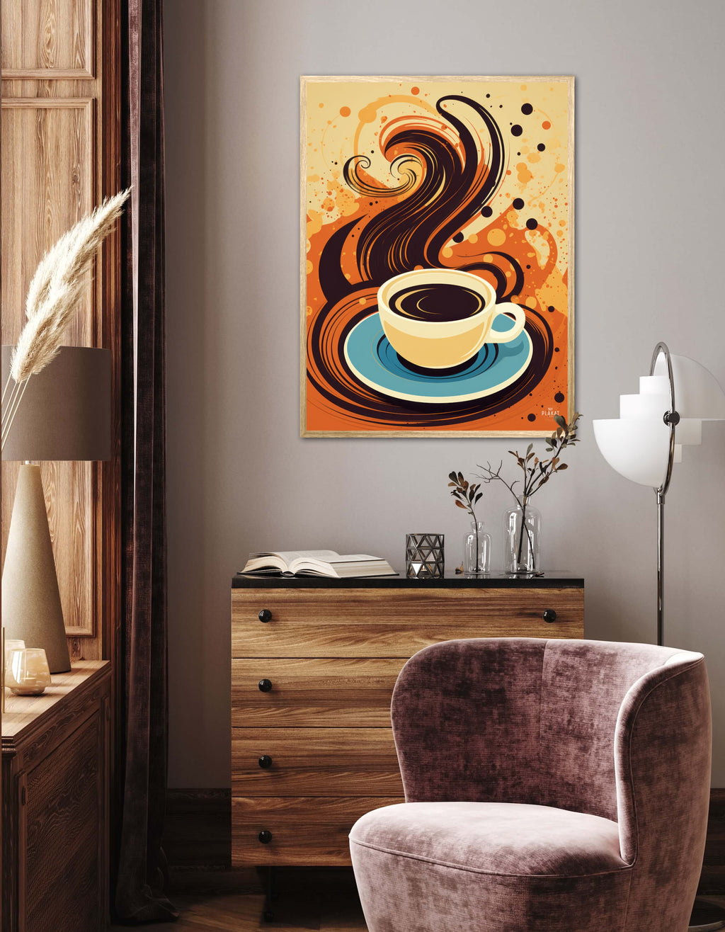 Kaffe Abstrakt - Plakat Nr. 8
