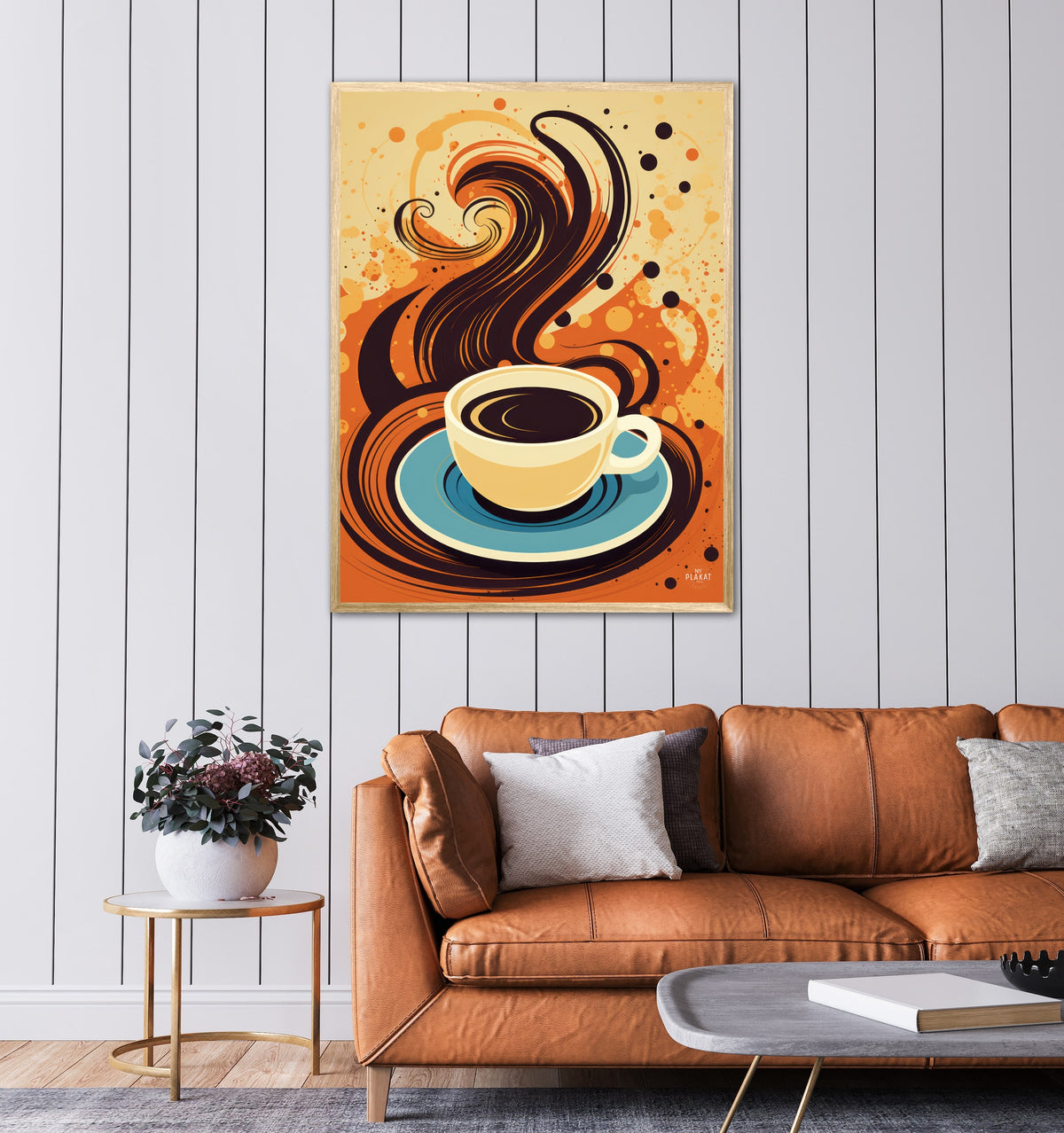 Kaffe Abstrakt - Plakat Nr. 8