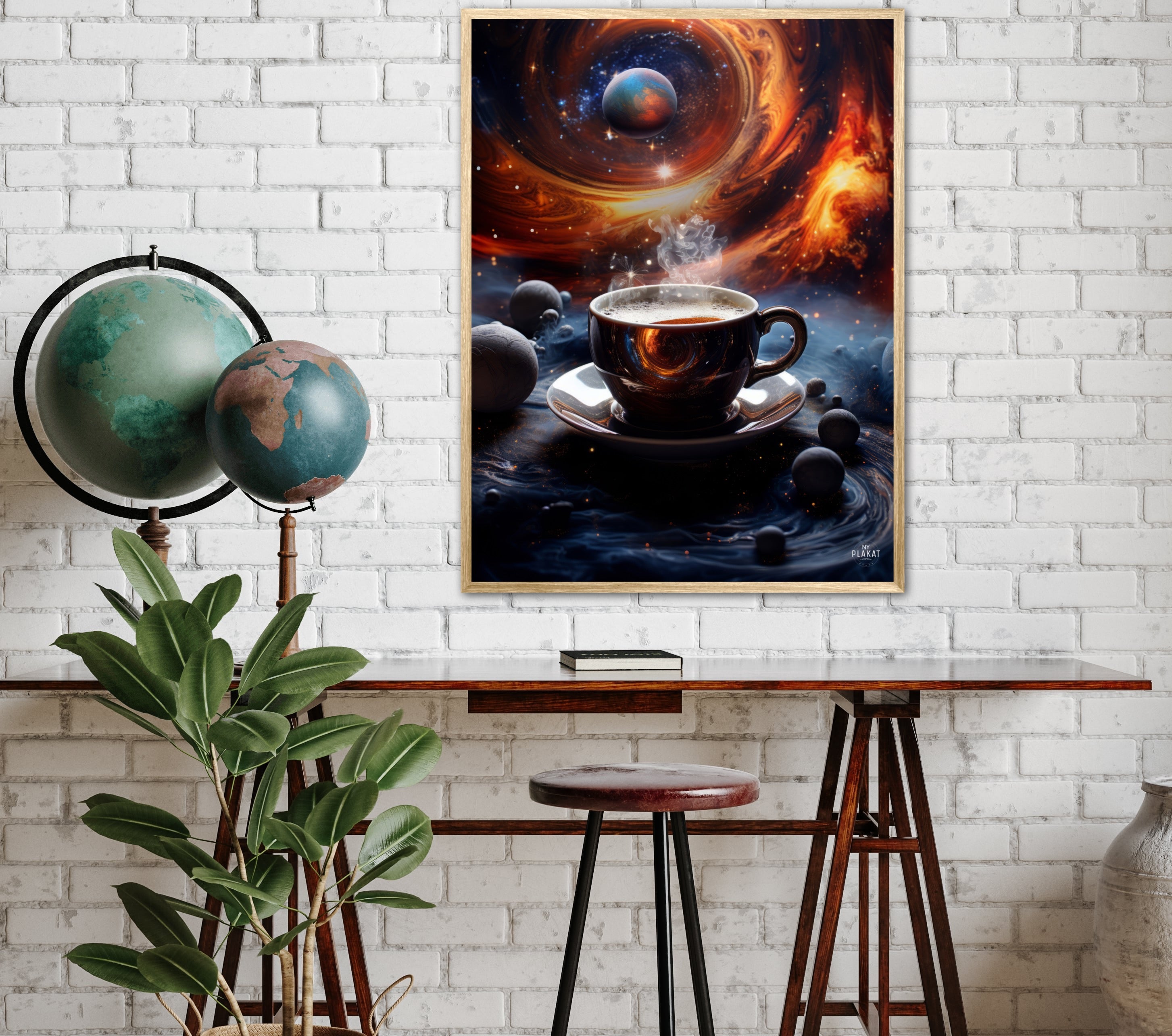 Kaffe Kosmisk plakat