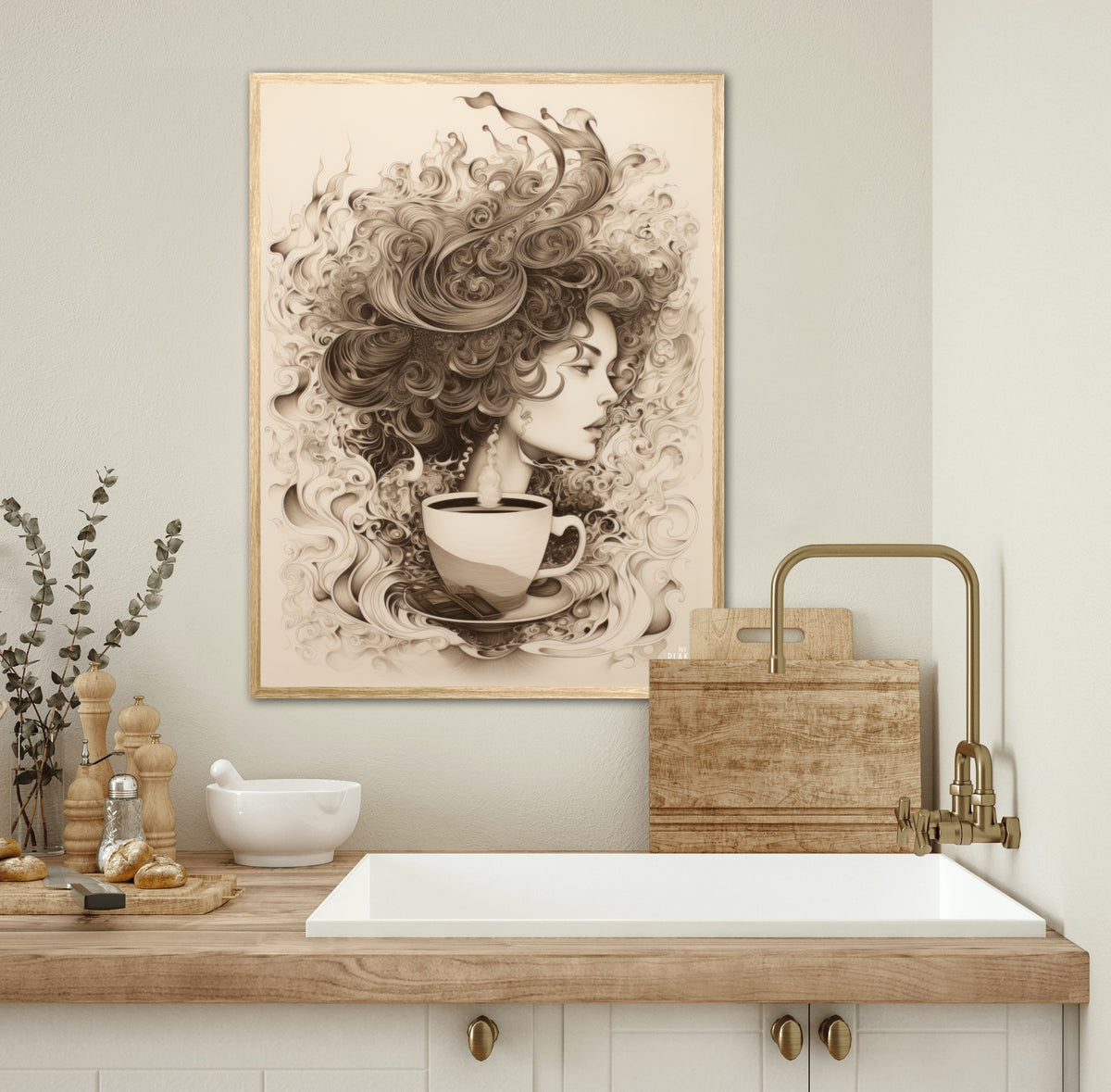 Selvforkælelse med kaffe plakat Nr. 2