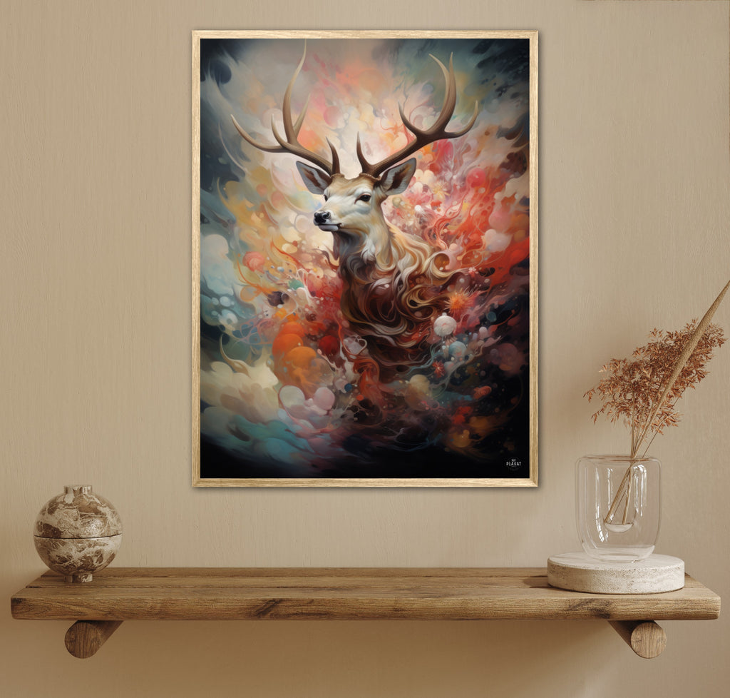 Stag's Vivid Dreamscape - Plakat