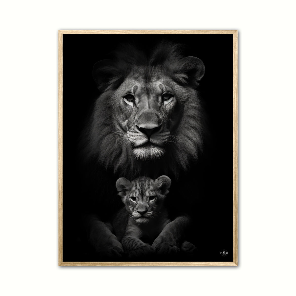 Løve + Unge Plakat 5 - Børneplakat