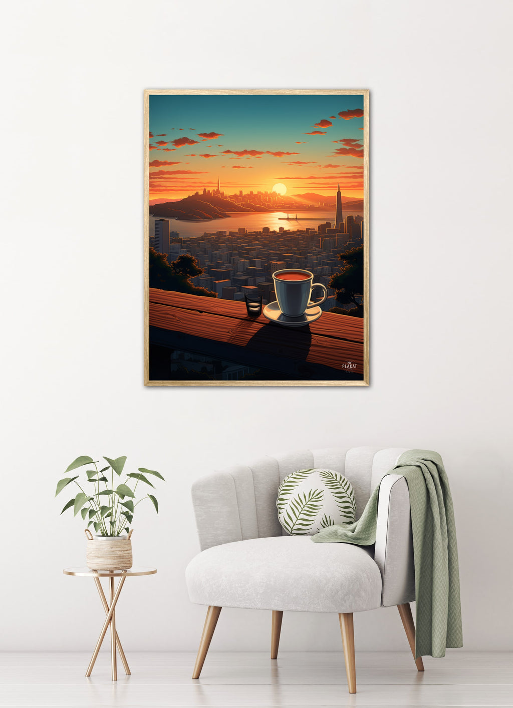 Skyline Coffee Serenity plakat