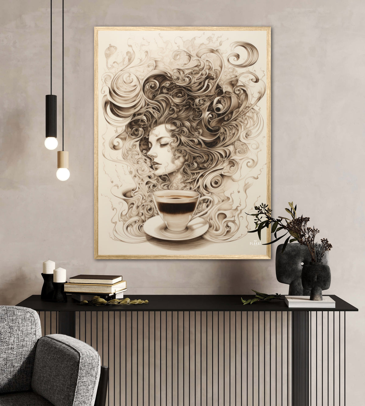 Selvforkælelse med kaffe plakat Nr. 1